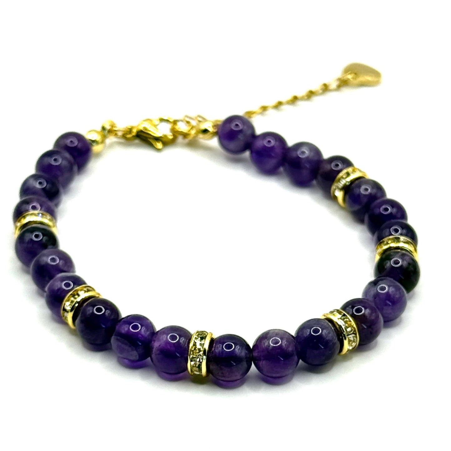 Armband „Amethyst“ mit Zwischenperlen