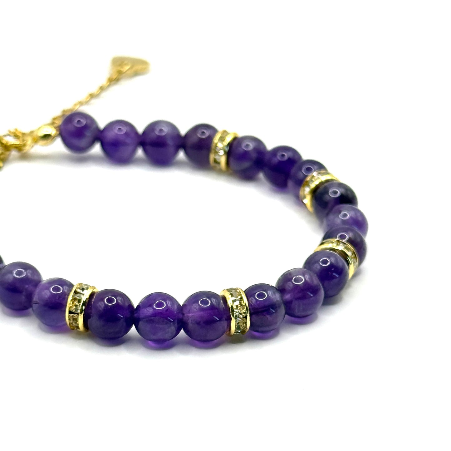 Armband „Amethyst“ mit Zwischenperlen