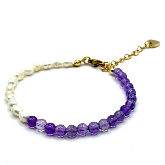 Amethyst-Süßwasser Armband