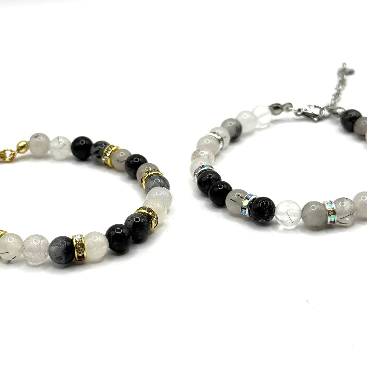 Armband "schwarzer Rutilkristall"