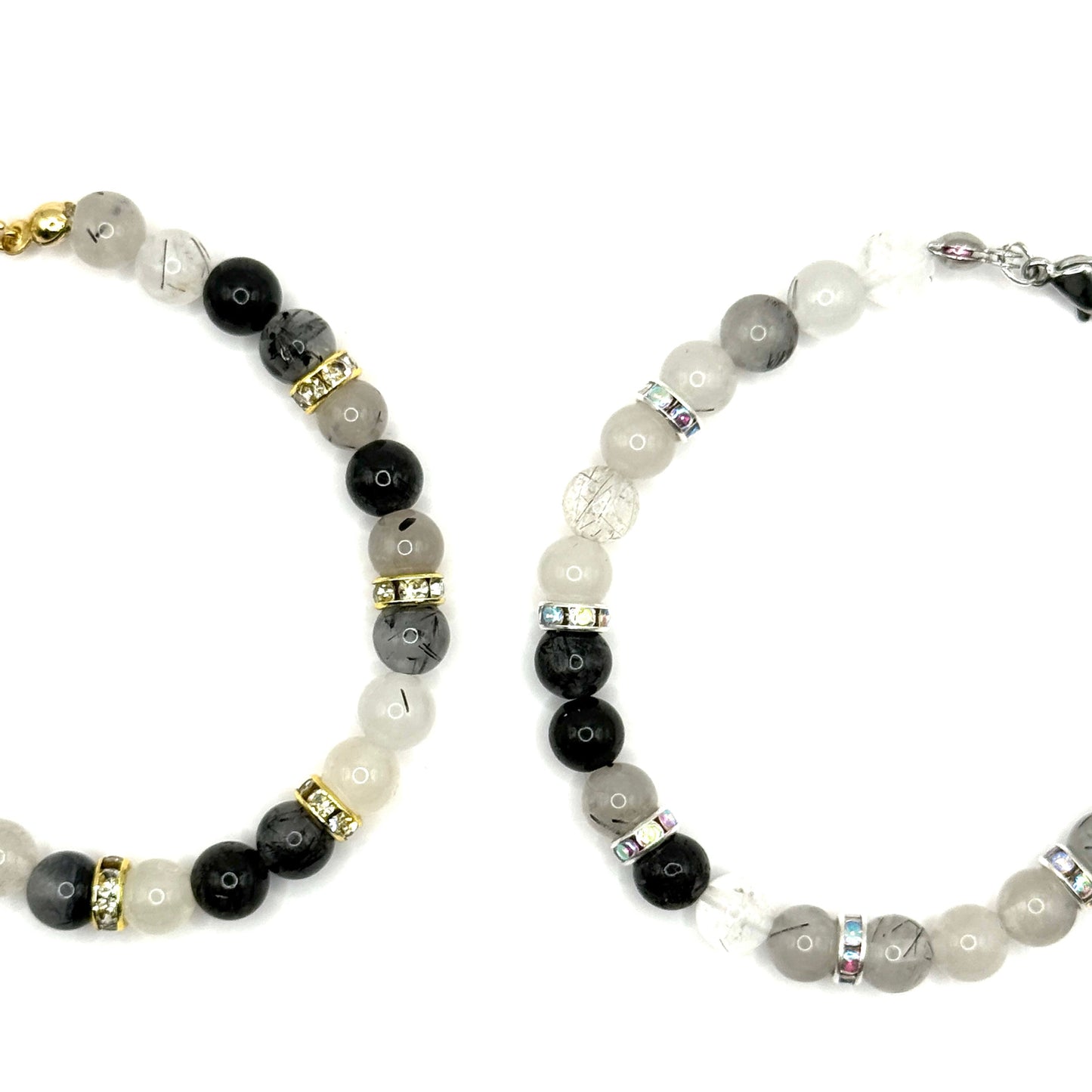 Armband "schwarzer Rutilkristall"