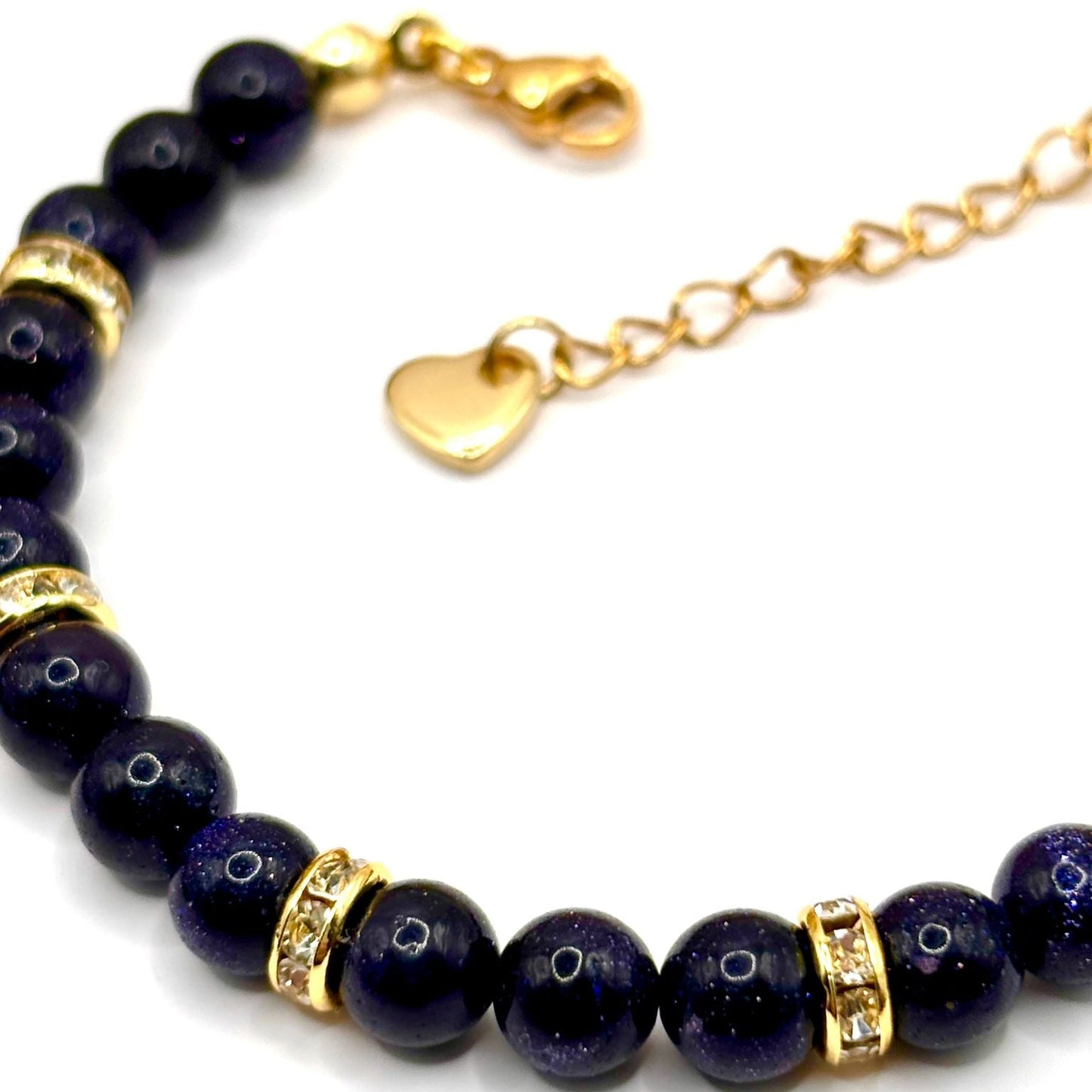 Armband „Blau-goldener Sandstein“